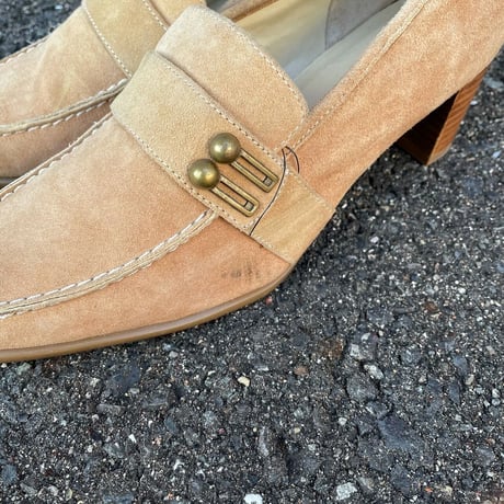 SUEDE DESIGN PUMPS 23.5㎝ [S-4273]