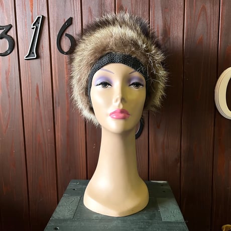 60’S FOX FUR CAP [S-8192]