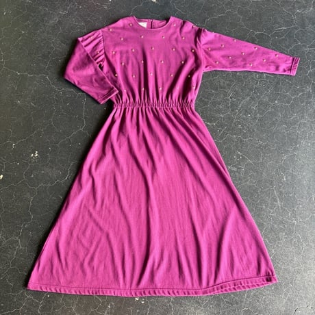 STUDS DESIGN LONG DRESS [S-2278]