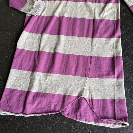 80’S BORDER COTTON DRESS [S-3962]