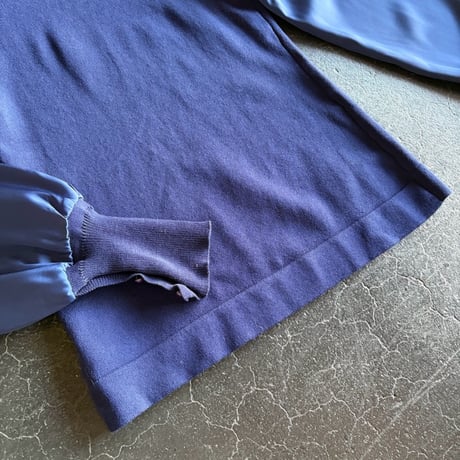 SATIN SLEEVE KNIT [S-1529]