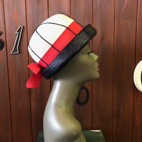60’S TRICOLOR COLOR DESIGN SUMMER HAT [HP-0377]