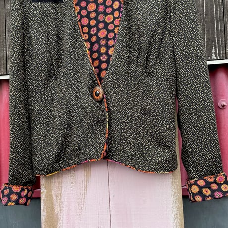 80-90’S PATTERN DESIGN JACKET [S-7471]