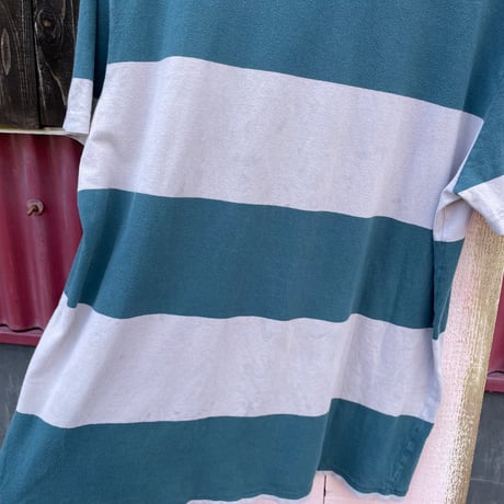 BORDER COTTON T-SHIRT [S-0010]