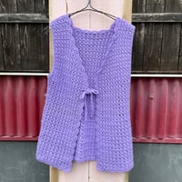 CROCHET KNIT VEST [S-5998]