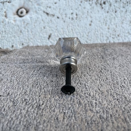 CLEAR HEXAGON DRAWER KNOB [J-115]
