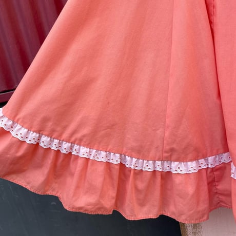 80’S PUFFSLEEVE DRESS [S-1745]