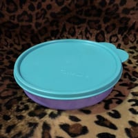 "TUPPERWARE" GREEN×PURPLE CANISTER [J-269]