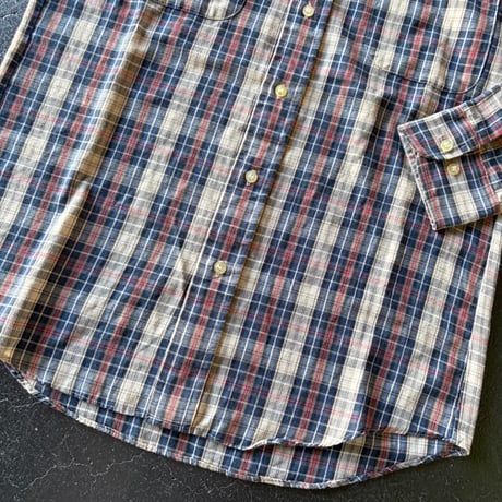 80’S ”Tawn Craft" CHECK SHIRT [S-4146]