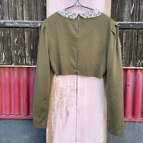 80’S LACE COLOR SHORT TOPS [S-3763]