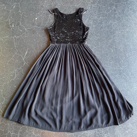 VELOUR DESIGN LONG DRESS [S-1190]
