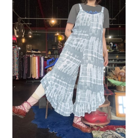 TIE DYE FRILL JUMP SUIT [S-3752]
