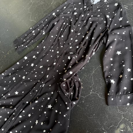 STAR SHIRT LONG DRESS [S-4378]
