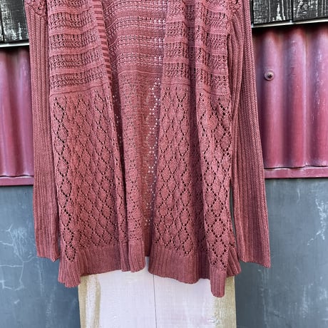CROCHET KNIT GOWN [S-4732]