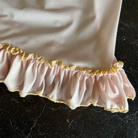 70'S EMBROIDERY&FRILL LINGERIE DRESS [S-3774]