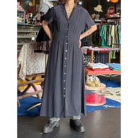 DOT RAYON SHIRT DRESS [S-4383]