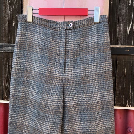 70’S CHECK WOOL PANTS [S-2819]