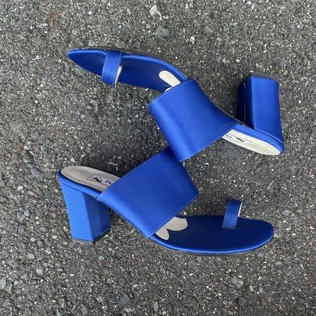 BLUE HEEL SANDAL 23.0cm [S-6402]