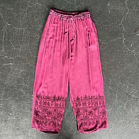 EMBREIDERY OVERDYE PANTS [S-4243]