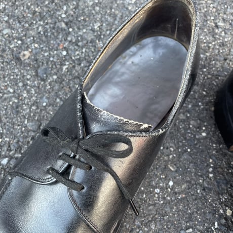 SQUARE TOE LEATHER SHOES 27.5cm [S-4318]