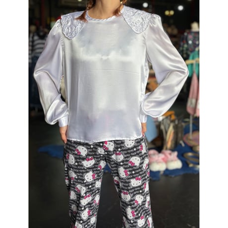 80’S SATIN BLOUSE [S-2761]