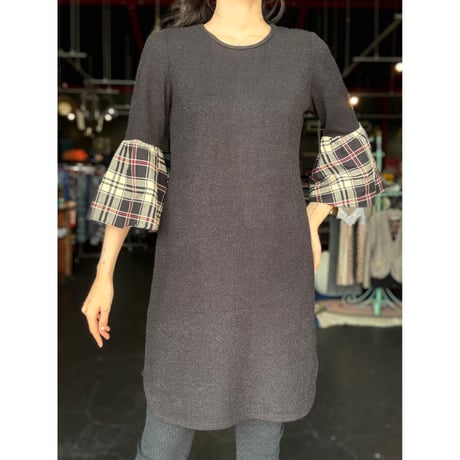 CHECK×KNIT DRESS [S-1080]
