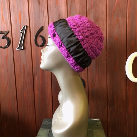 RIBBON DESIGN KNIT CAP [S-3036]