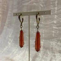 GOLD×CLEAR RED DESIGN PIERCE [S-2070]