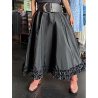 90’S ACETATE FRILL SKIRT [S-3925]