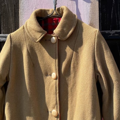 60’S REVERSIBLE WOOL COAT [S-4414]