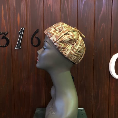 60’S FABRIC TOQUE HAT [S-3347]