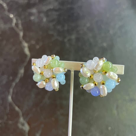 PEARL×BEADS EARRING [S-2147]