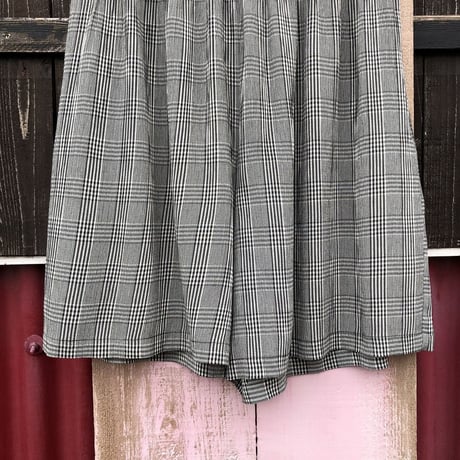 CHECK PATTERN SHORT PANTS [S-0539]
