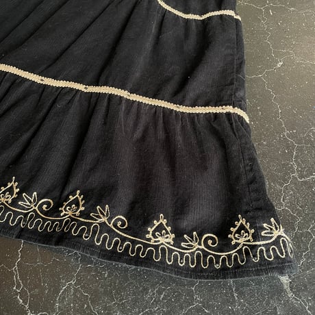 CORDUROY TIERED SKIRT [S-1657]