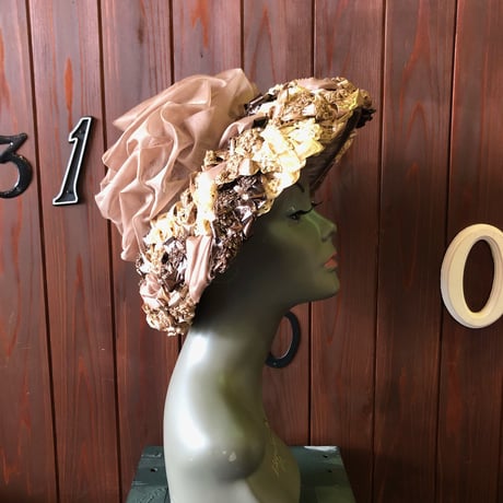 60’S STRAW CROSS DRESS HAT [S-2011]