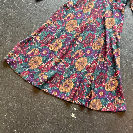 90’S FLOWER LONG DRESS [S-2518]