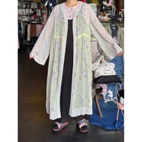 FLOWER×BUTTERFLY SHEER LONG GOWN [S-3843]