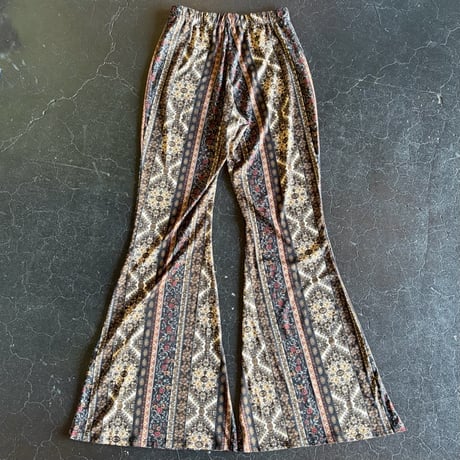 ETHNIC FLARE EASY PANTS [S-4185]