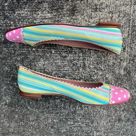 " Lilly Pulitzer" DESIGN FLAT SHOES 25.5㎝ [S-4317]