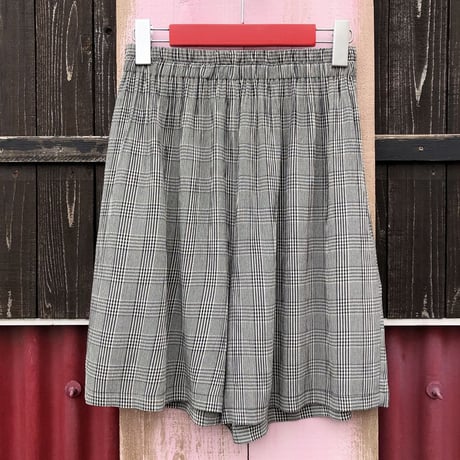 CHECK PATTERN SHORT PANTS [S-0539]