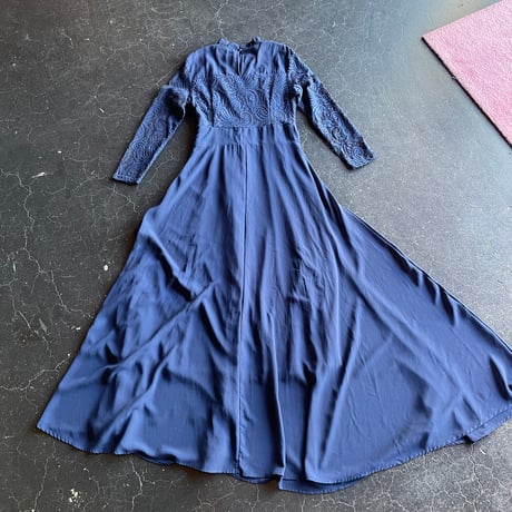 LACE×FRILL LONG DRESS [S-1176]