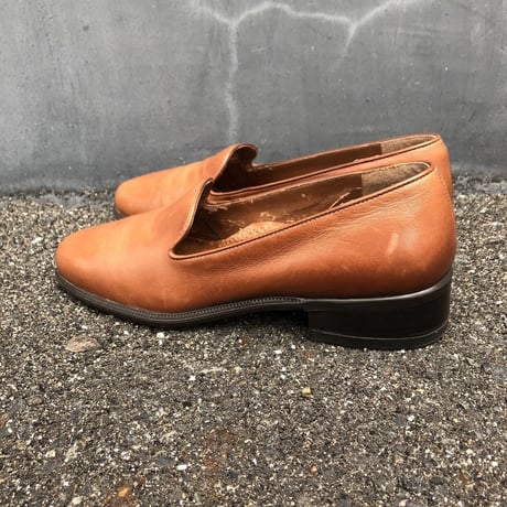 BROWN EATHER OPERA SHOES 23.5~24.0cm [S-0701]