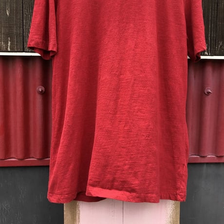 RED PLAIN TEE [S-1619]