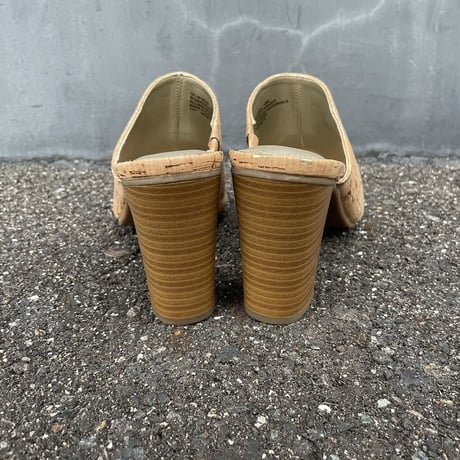 CORK DESIGN HEEL SANDAL 27.0cm [S-6418]