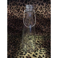 Vintage MILK GLASS BOTTLE [J-206]