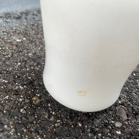VINTAGE "HEAT PROOF" MILK GLASS MUG [J-147]