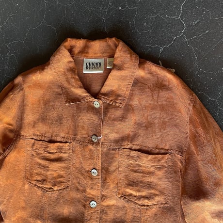 ETHNIC SILK×LINEN SHIRT [S-2228]