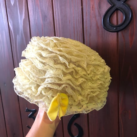 60’S FRILL DRESS HAT [S-3352]