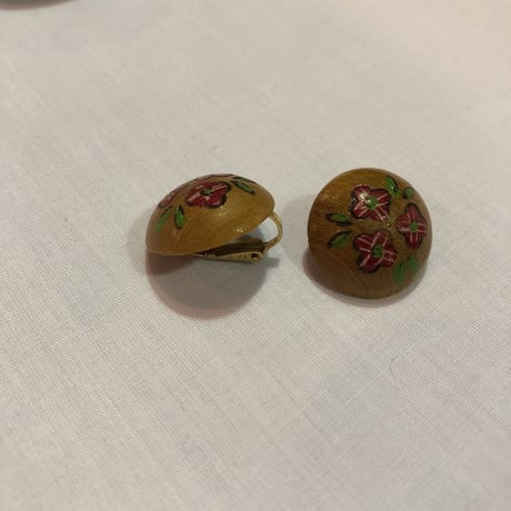 FLOWER WOOD EARRING [HP-1852]