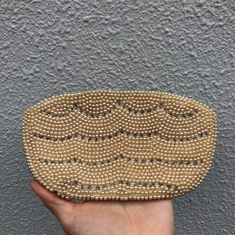 60'S~70'S BEADS EMBROIDERY PURSE [S-1434]